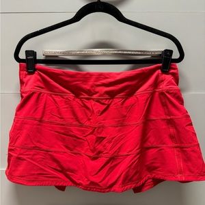 Lululemon Pace Rival Mid Rise Tennis Skirt